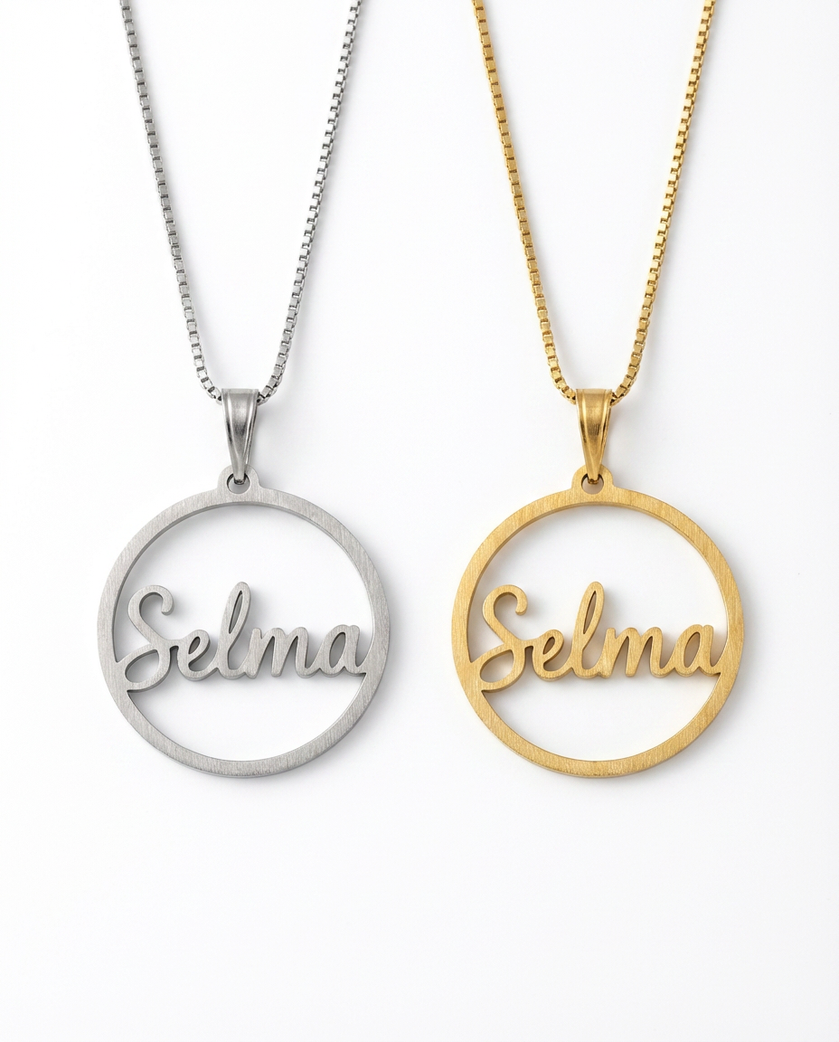 Round Name Necklace