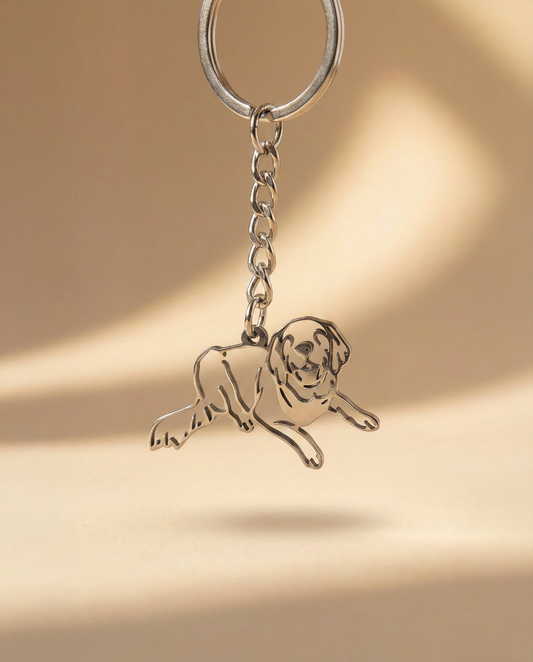 Line-cut Pet Keychain
