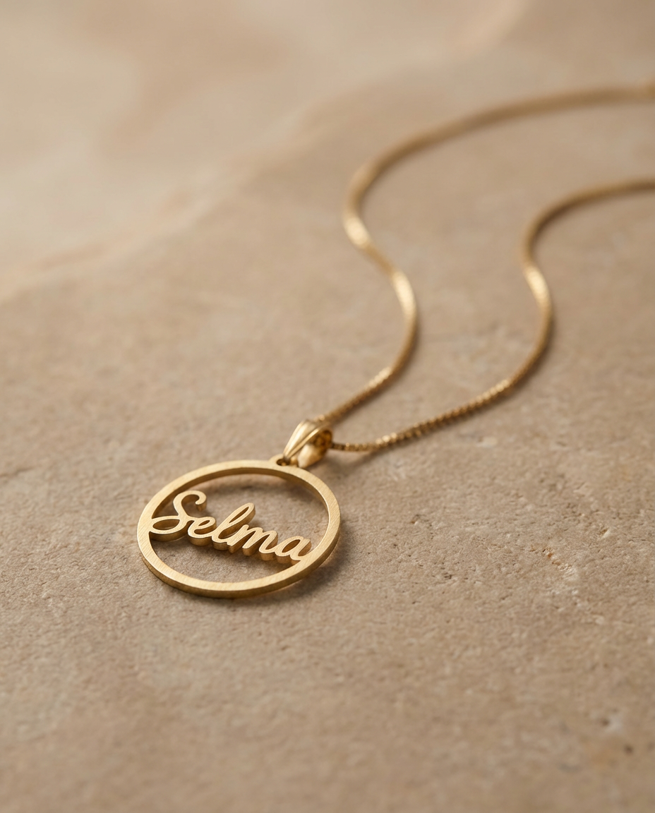 Round Name Necklace