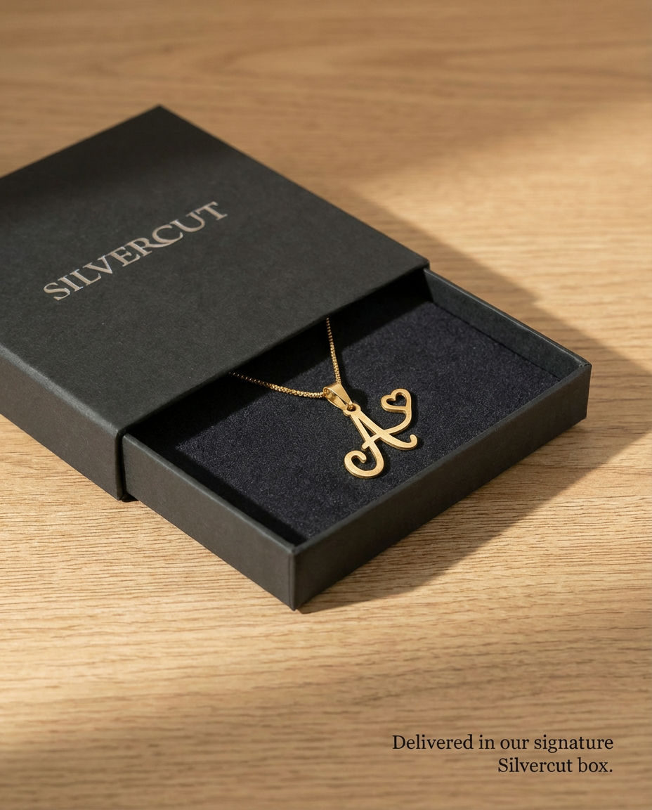 Letter Heart Necklace