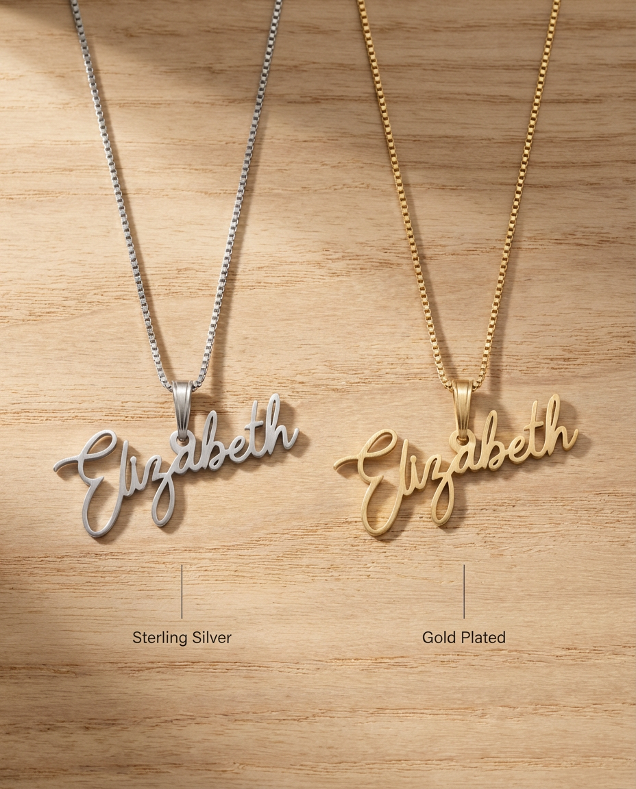 Script Name Necklace