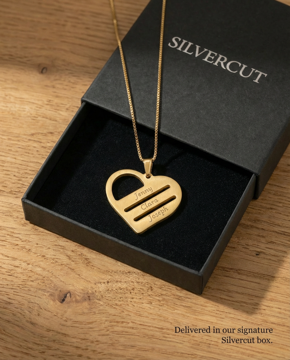 Heart Necklace with Names