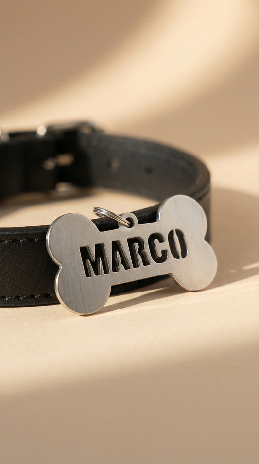 Cut-out Bone Name Tag