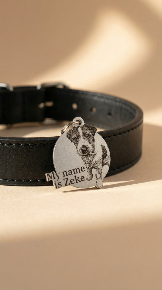 Life-Like Round Collar Tag