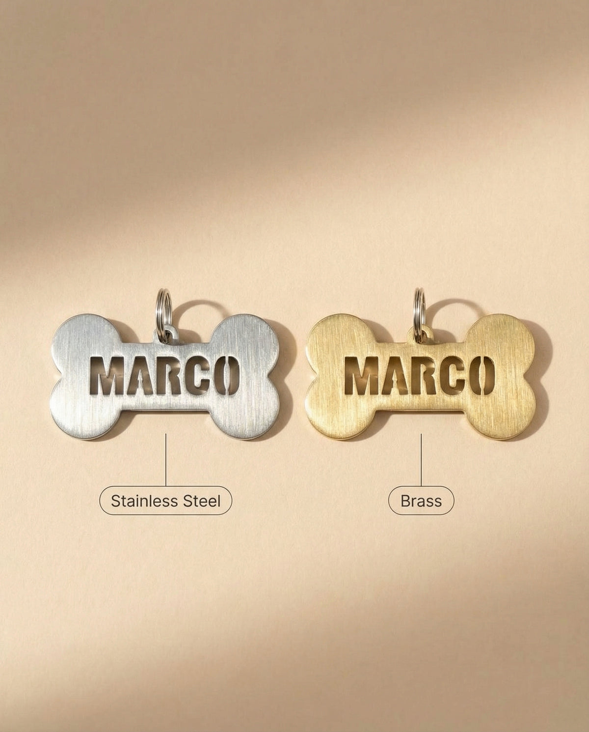 Cut-out Bone Name Tag