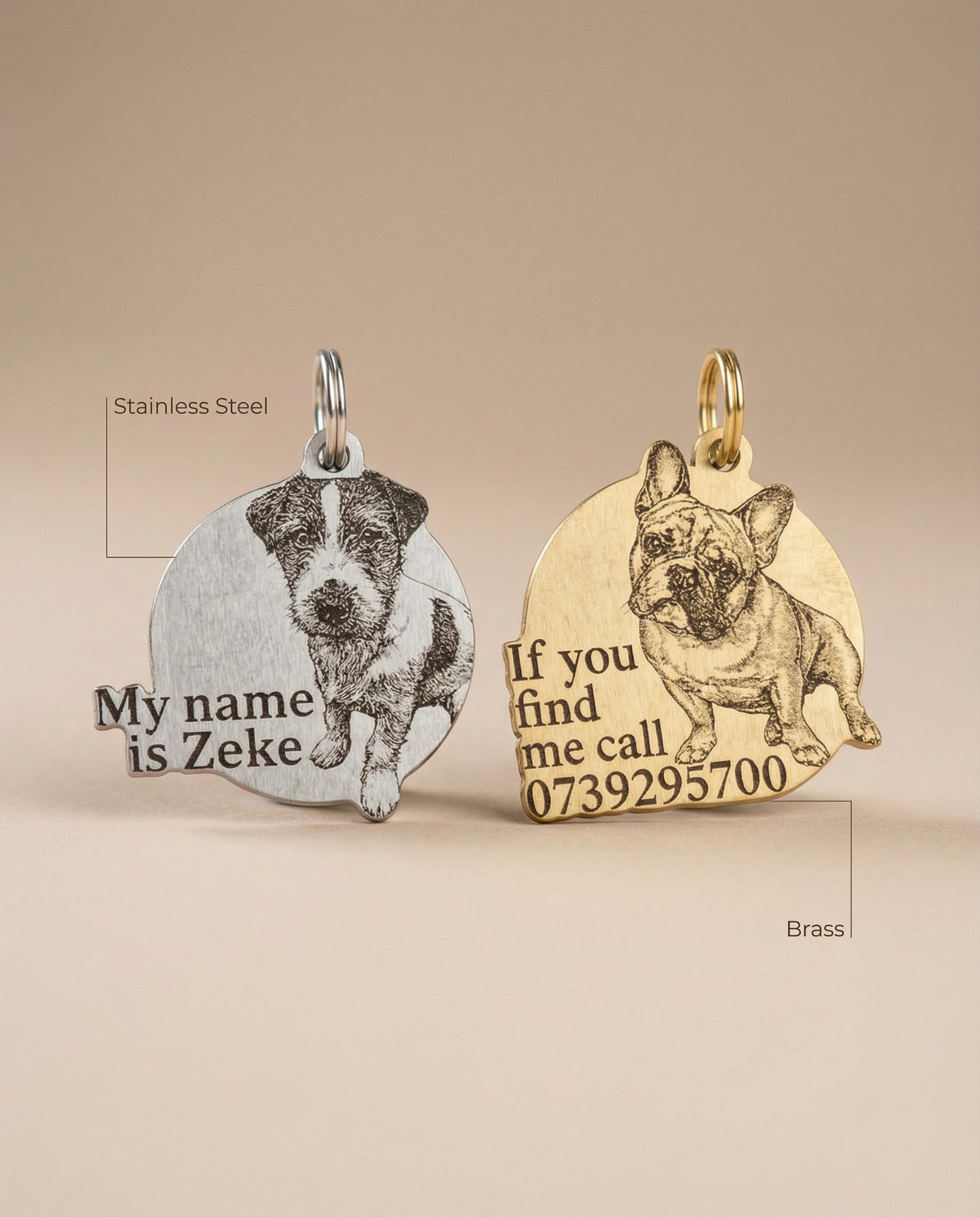 Life-Like Round Collar Tag