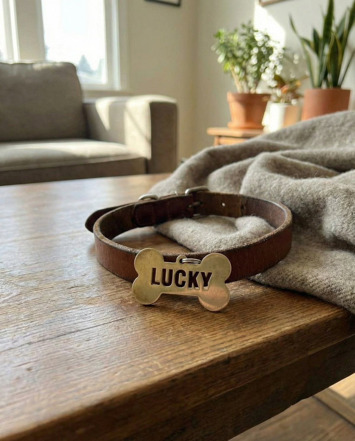 Cut-out Bone Name Tag