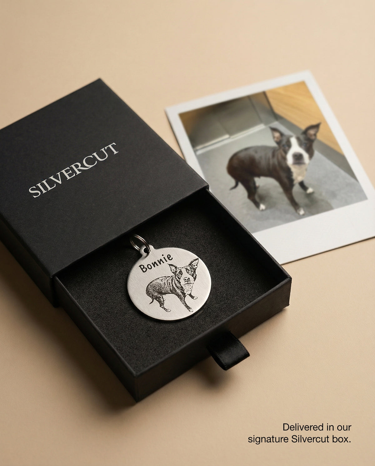 Round Collar Photo Tag