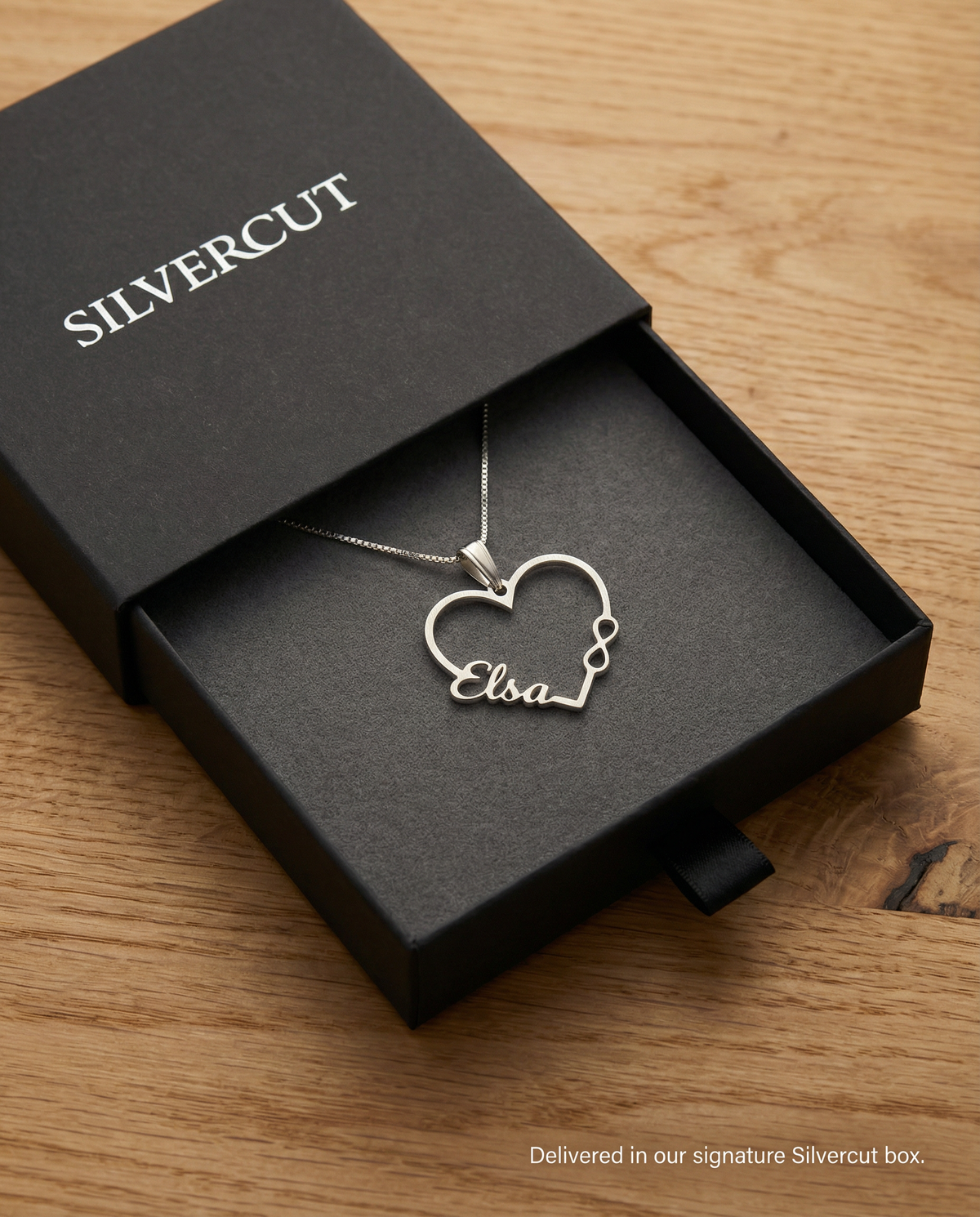 Infinity Heart Name Necklace